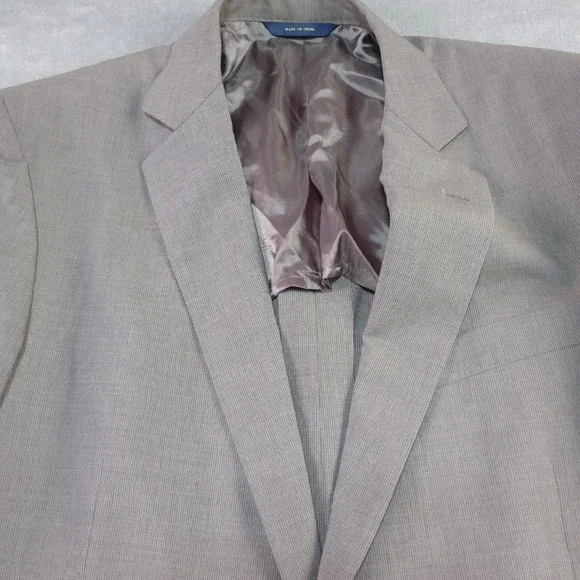 Brooks Brothers BrooksCool 42R Fitzgerald Full Canvas Half Lined‎ Blazer Taupe